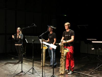Vienna saxfest  2013performing Metal resculptè 2 for two bass saxophones and live elektronics with pieter Pellens