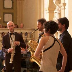 Milano Saxophone Quartet und Sasso Rosso Chor